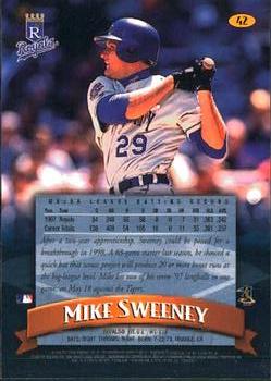 1998 Finest #42 Mike Sweeney Back