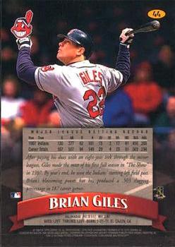 1998 Finest #44 Brian Giles Back