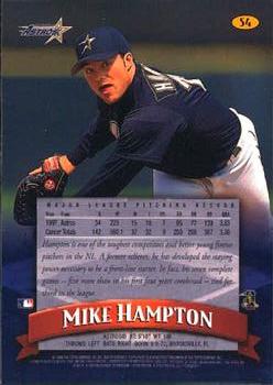 1998 Finest #54 Mike Hampton Back