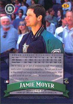 1998 Finest #63 Jamie Moyer Back