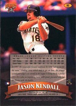 1998 Finest #81 Jason Kendall Back