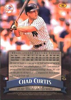 1998 Finest #82 Chad Curtis Back