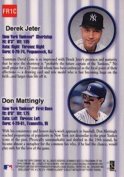 1999 Bowman's Best - Franchise Favorites Autographs #FR1C Derek Jeter / Don Mattingly Back