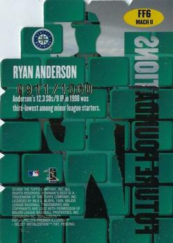 1999 Bowman's Best - Future Foundations Mach II #FF6 Ryan Anderson  Back
