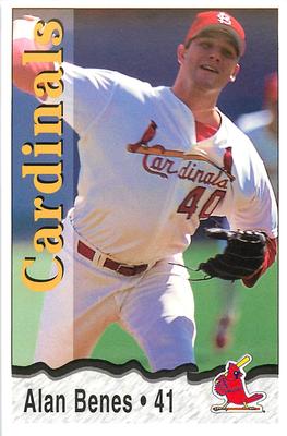 1996 St. Louis Cardinals Police #NNO Alan Benes Front