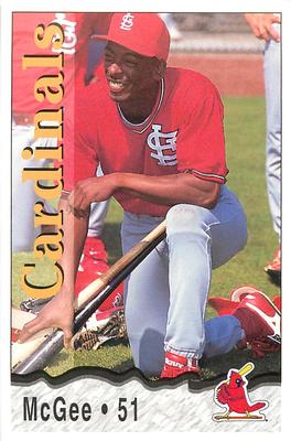 1996 St. Louis Cardinals Police #NNO Willie McGee Front