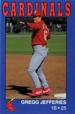 1993 St. Louis Cardinals Police #NNO Gregg Jefferies Front