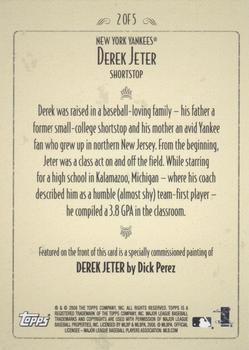2008 Topps - Dick Perez (Target) #2 Derek Jeter Back