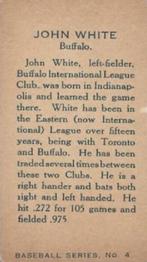 1912 Imperial Tobacco C46 #4 John White Back