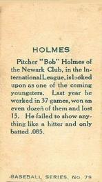 1912 Imperial Tobacco C46 #79 Bob Holmes Back