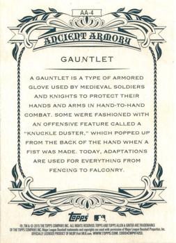 2015 Topps Allen & Ginter - Ancient Armory #AA-4 Gauntlet Back