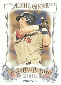 2015 Topps Allen & Ginter - Starting Points #SP-12 Dustin Pedroia Front