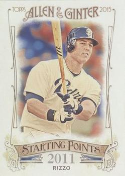 2015 Topps Allen & Ginter - Starting Points #SP-16 Anthony Rizzo Front