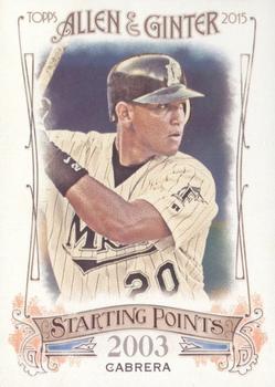 2015 Topps Allen & Ginter - Starting Points #SP-27 Miguel Cabrera Front