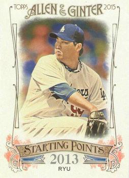 2015 Topps Allen & Ginter - Starting Points #SP-42 Hyun-Jin Ryu Front