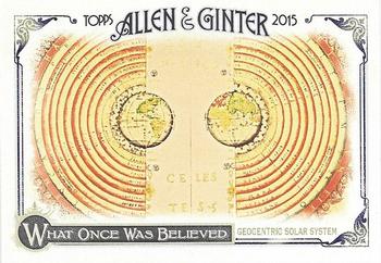 2015 Topps Allen & Ginter - What Once Was Believed #WAS-10 Geocentric Solar System Front