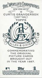 2015 Topps Allen & Ginter - Mini A & G Back #10 Curtis Granderson Back