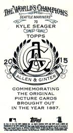 2015 Topps Allen & Ginter - Mini A & G Back #70 Kyle Seager Back