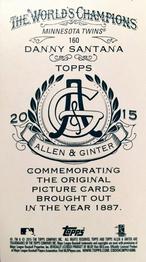 2015 Topps Allen & Ginter - Mini A & G Back #160 Danny Santana Back