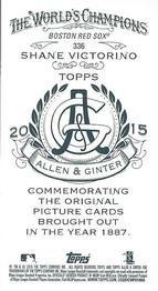 2015 Topps Allen & Ginter - Mini A & G Back #336 Shane Victorino Back