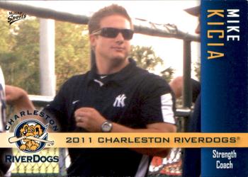 2011 MultiAd Charleston RiverDogs #30 Mike Kicia Front