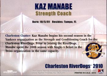 2010 Grandstand Charleston RiverDogs #NNO Kaz Manabe Back