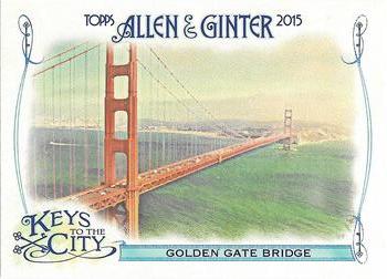 2015 Topps Allen & Ginter - Keys to the City #KTC-7 Golden Gate Bridge Front