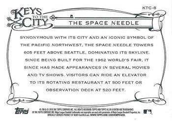 2015 Topps Allen & Ginter - Keys to the City #KTC-8 The Space Needle Back