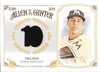 2015 Topps Allen & Ginter - Full Size Relic #FSRB-CY Christian Yelich Front