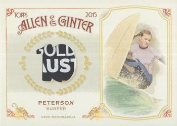 2015 Topps Allen & Ginter - Full Size Relic #FSRB-LP Lakey Peterson Front