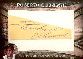 2015 Topps - MLB All-Star Cut Signatures #ASCS-RC Roberto Clemente Front