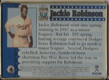 1996 Metallic Impressions Jackie Robinson #5 Jackie Robinson Back