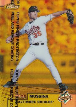 1999 Finest - Gold Refractors #34 Mike Mussina  Front