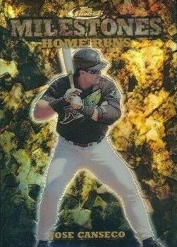 1999 Finest - Milestones #M19 Jose Canseco Front