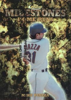 1999 Finest - Milestones #M20 Mike Piazza Front