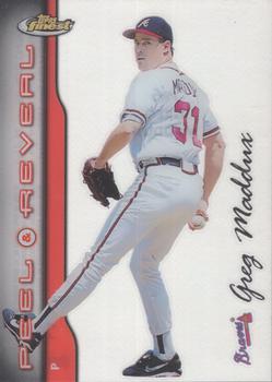 1999 Finest - Peel and Reveal Hyperplaid #PR6 Greg Maddux  Front
