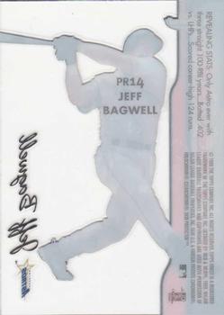 1999 Finest - Peel and Reveal Hyperplaid #PR14 Jeff Bagwell  Back