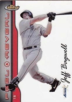 1999 Finest - Peel and Reveal Hyperplaid #PR14 Jeff Bagwell  Front