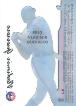 1999 Finest - Peel and Reveal Hyperplaid #PR19 Vladimir Guerrero  Back