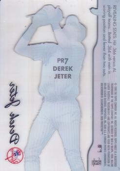 1999 Finest - Peel and Reveal Hyperplaid #PR7 Derek Jeter  Back
