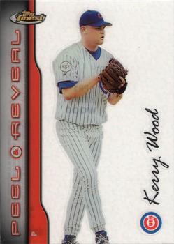 1999 Finest - Peel and Reveal Sparkle #PR1 Kerry Wood  Front