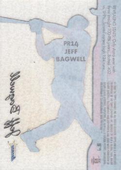 1999 Finest - Peel and Reveal Sparkle #PR14 Jeff Bagwell  Back
