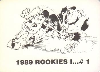 1989 Rookies I... (unlicensed) #1 Gregg Jefferies Back