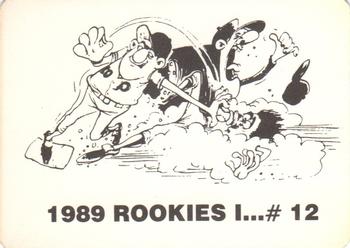 1989 Rookies I... (unlicensed) #12 Chris Sabo Back