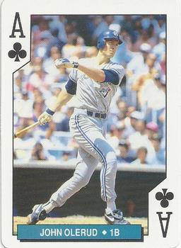1994 Bicycle Toronto Blue Jays Playing Cards #A♣ John Olerud Front