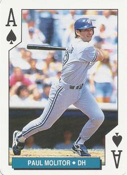 1994 Bicycle Toronto Blue Jays Playing Cards #A♠ Paul Molitor Front