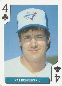 1994 Bicycle Toronto Blue Jays Playing Cards #4♣ Pat Borders Front