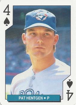 1994 Bicycle Toronto Blue Jays Playing Cards #4♠ Pat Hentgen Front