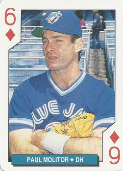 1994 Bicycle Toronto Blue Jays Playing Cards #6♦ Paul Molitor Front