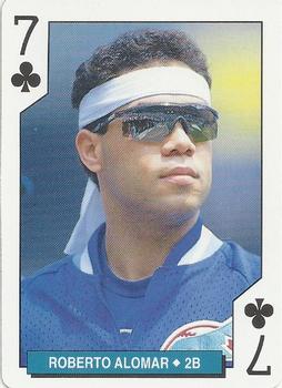 1994 Bicycle Toronto Blue Jays Playing Cards #7♣ Roberto Alomar Front